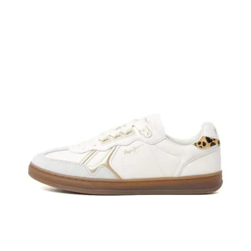 Pepe stella Abrasion Resistant Low Top Skateboard Shoes Women's White