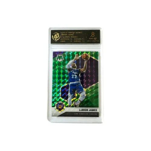 PANINI LeBron James Lakers Mosaic Green Maixike Fold Refringence Basketball Card 8 Points Graded Cards 1 Pc