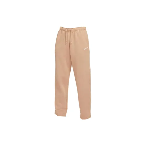Nike Knitted Sports Pants Women's Milk Tea Beige