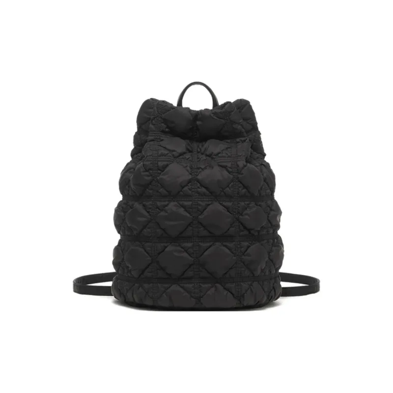 CARLYN Nylon Backpack Regular Women's Black-0