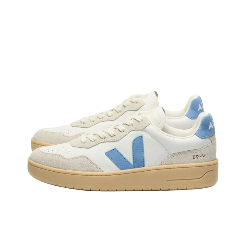 VEJA V 90 Low Top Skateboard Shoes Unisex White-1