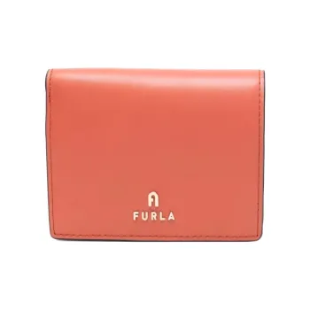 Furla Calfskin Wallet Women's Orange