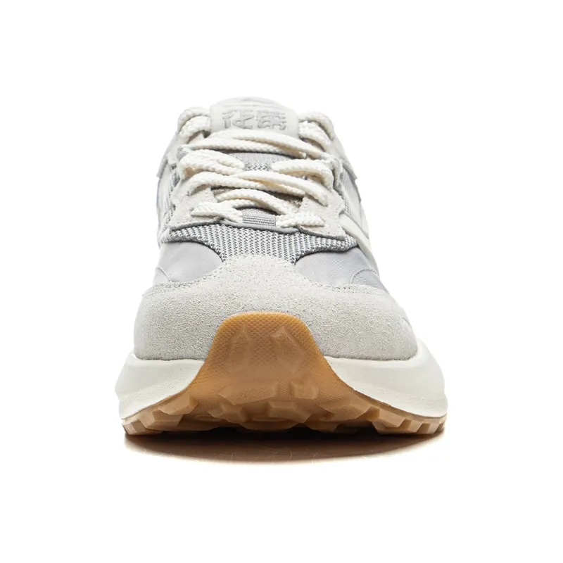 LiNing Cushioning Anti Slip And Wear Resistant Support Low Top Casual Shoes Women's White Gray-4
