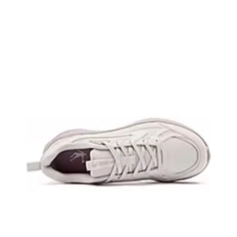 QIAODAN Cushioning Abrasion Resistant Thermal Low Top Running Shoes Women's Beige Pink-2