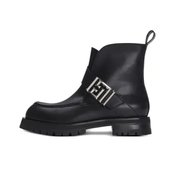 BALMAIN Logo Plaque Charlie Boots