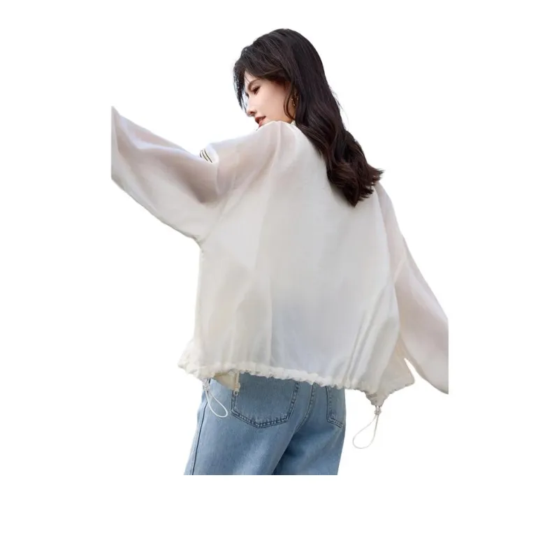 She Enjoys Cropped Coat Women's Milk White-0