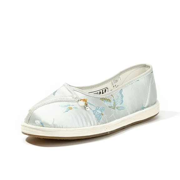 Old Meihua Casual Single Shoes Women's Blue-1