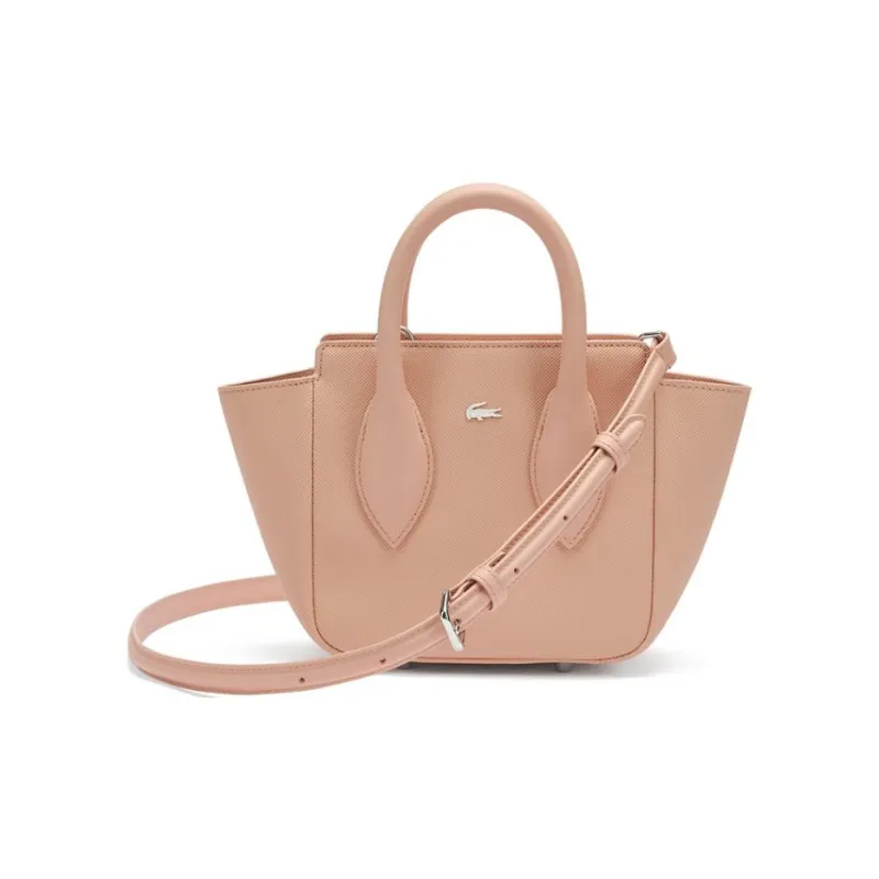 LACOSTE PVC Crossbody One Shoulder Handbags Small Size Women's Pink-0