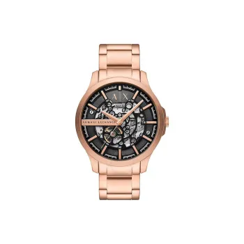 ARMANI EXCHANGEAE Wrist Watch Automatic Mechanical Movement Stainless Steel Strap 46mm Black Dial Men's Watches