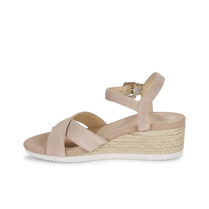 GEOX D ISCHIA CORDA Strap Sandals Women's Light Umber-1