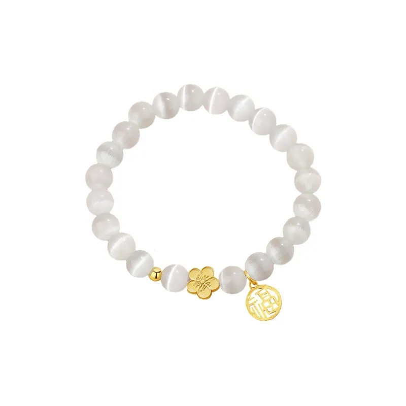 Regalrose Glass Cat Eye Bracelets Women's-0
