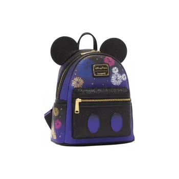 Disney Polyurethane Backpack Mini Men's Purple