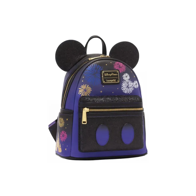 Disney Polyurethane Backpack Mini Men's Purple-0