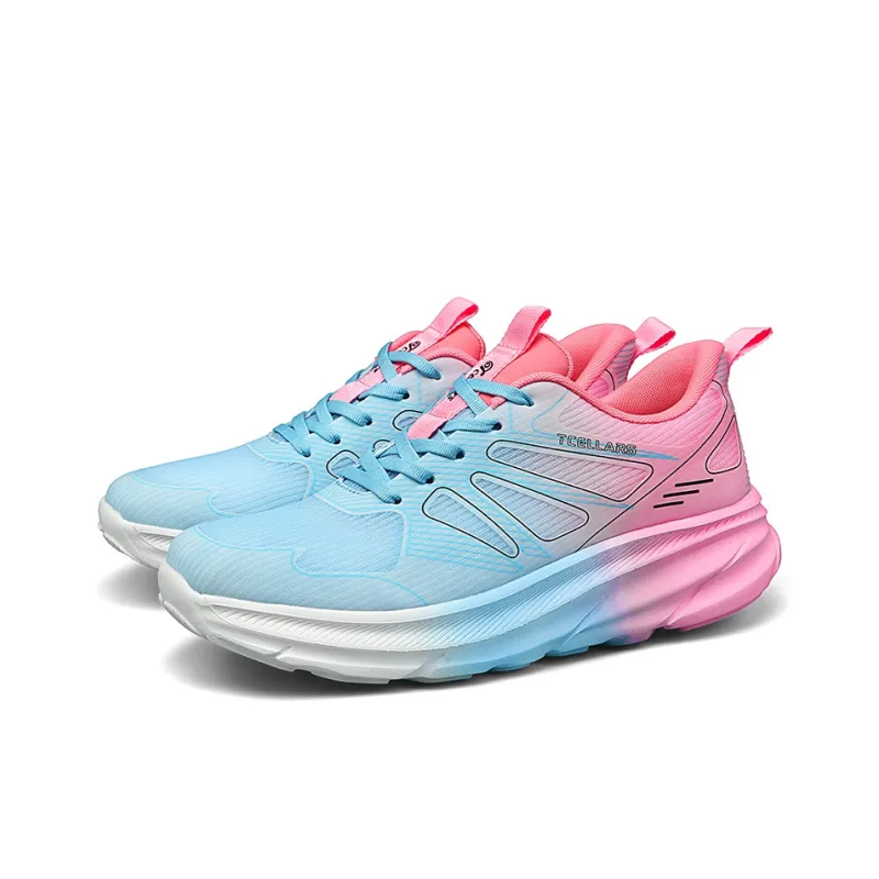 TCELLARS Cushioning Abrasion Resistant Breathable Lightweight Height Increasing Rebound Low Top Running Shoes Men's-2