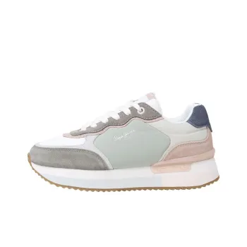 Pepe Jeans Anti Slip Wear Resistant Low Top Casual Shoes Women's Beige Green Gray