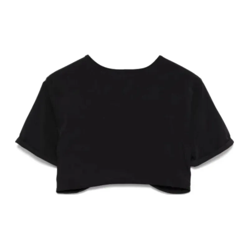 Christopher Esber Ruched Orbit detail Crop Top-1