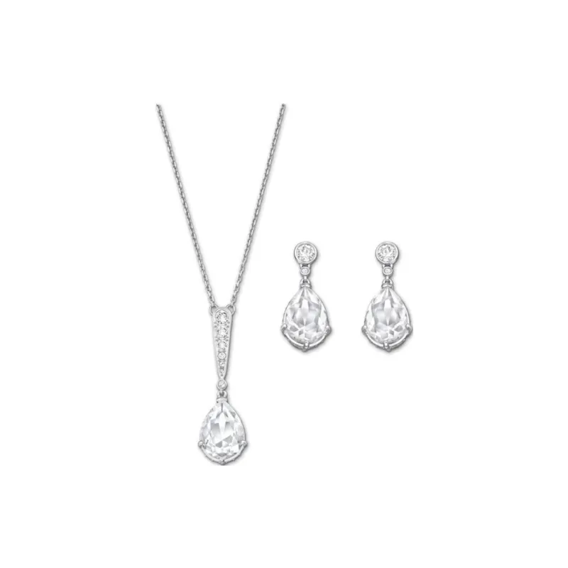 Swarovski Rhodium-Plated Necklaces Women's Silver-0