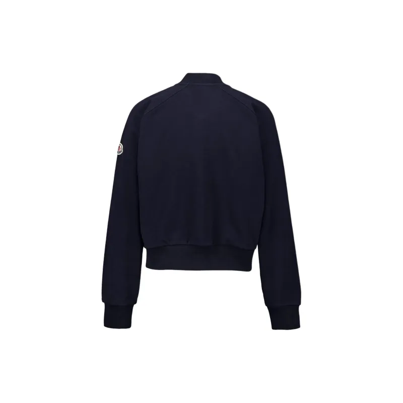 Moncler Zip Up Cropped Bomber Jacket-1