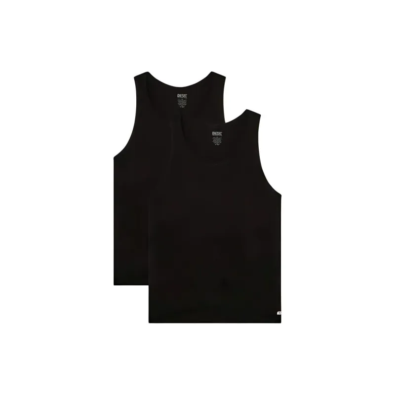 DIESEL Sleeveless T Shirt Men's 2 Pack Black-0