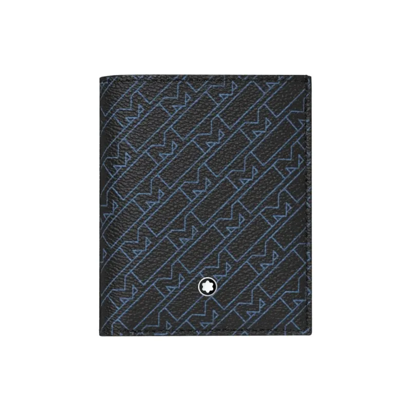MONTBLANC M_Gram 4810 Cow Leather Wallet Men's Blue/Black-2