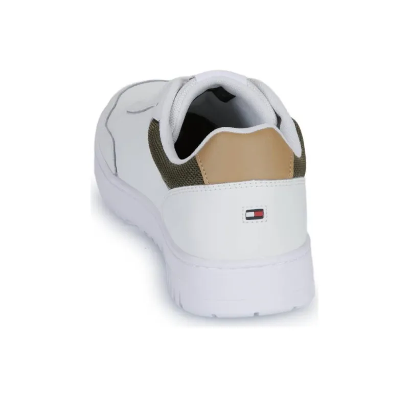 Tommy Hilfiger Anti-Slip Wear-Resistant Low-Top Skateboard Shoes Men's White Brown-6