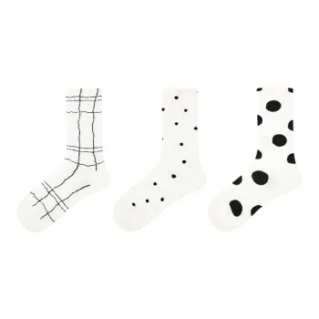 Vine Color Mid Calf Socks Unisex 3 Pack Dreamy Symphony
