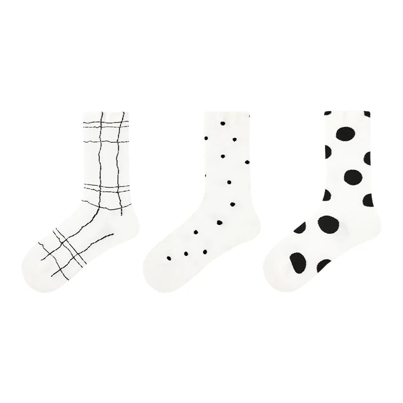 Vine Color Mid-Calf Socks Unisex 3 Pack Dreamy Symphony-0