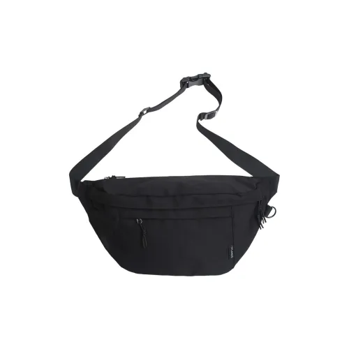 Tonlion Nylon Sling Bag Unisex White/Black