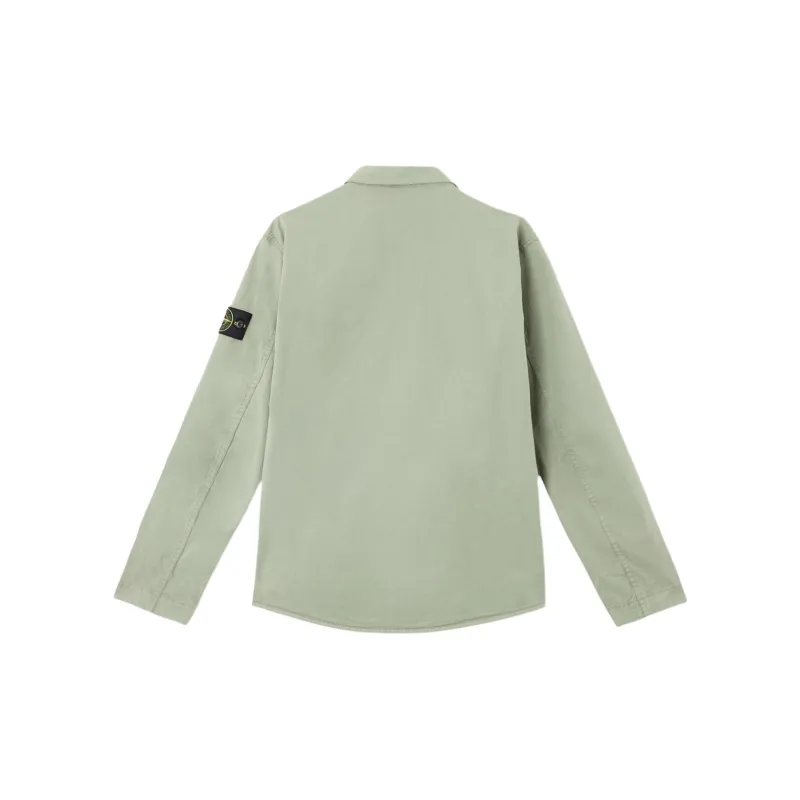 STONE ISLAND Compass Patch Long Sleeved Overshirt-1