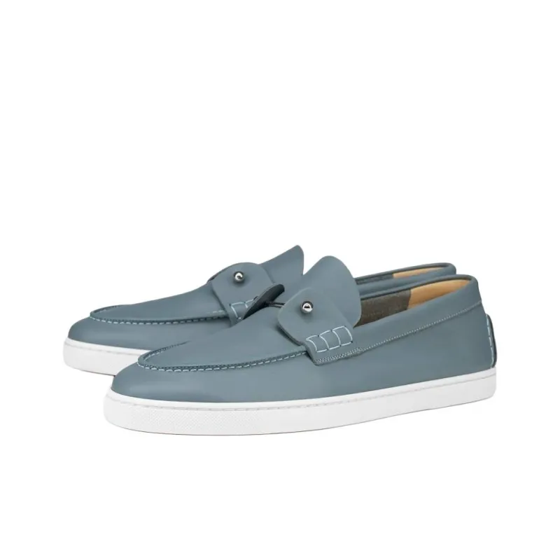 CL LUBOTING Chambeliboat Loafers Men's Light Blue-2