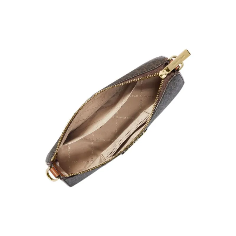 MICHAEL KORS Leather 3 in 1 Crossbody Bag, Shoulder Bag Women's Khaki & Brown-1