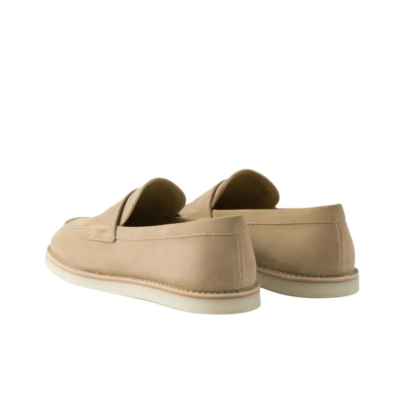 PRADA Triangle Loafers Men's Light Umber-3