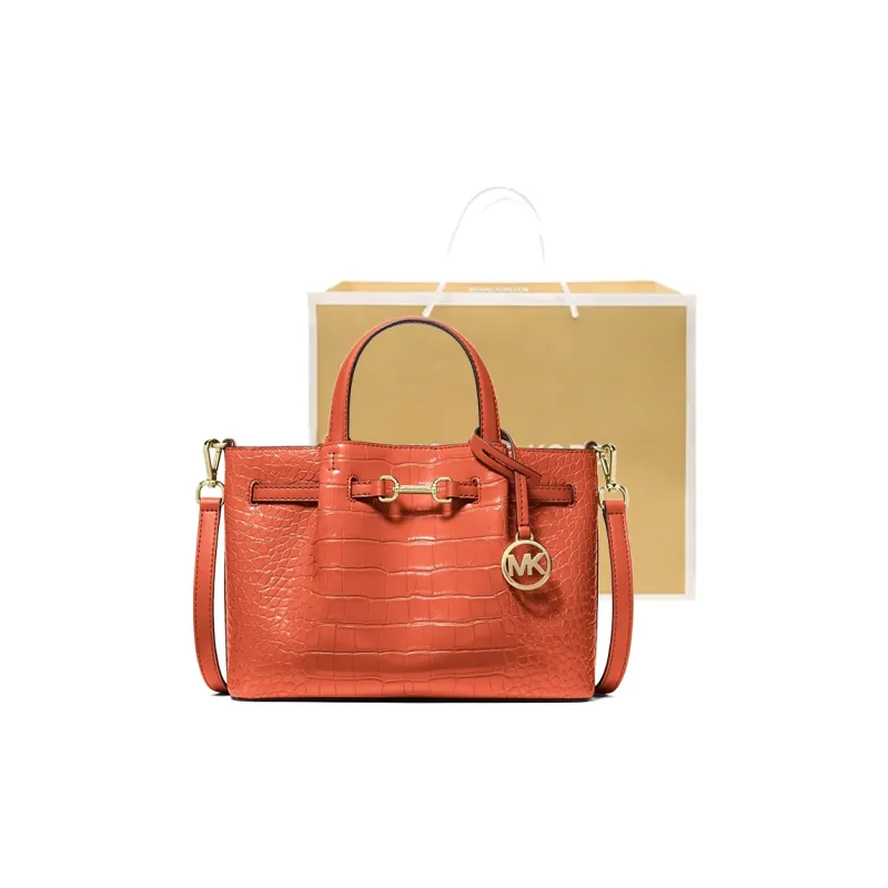 MICHAEL KORS Artificial Leather Handbag Trumpets Women's Orange Red-4