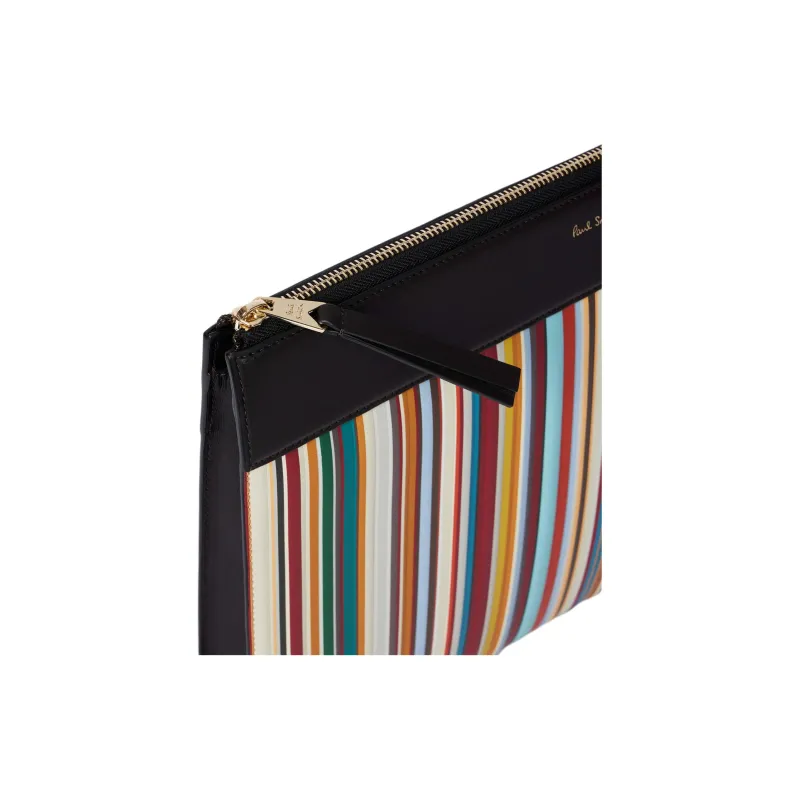 Paul Smith Signature Stripe Zip Up Document Case-4