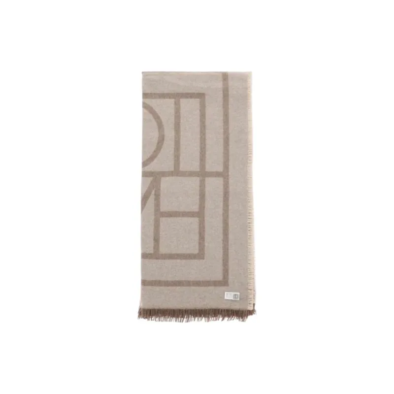 TOTEME Monogram Knitted Scarf-1