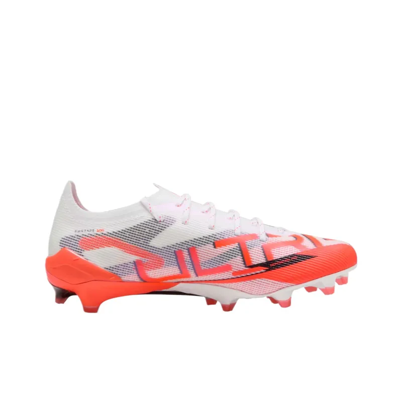 PUMA Ultra 5 Cushioning Anti-Slip Wear-Resistant Support Balance Impact-Resistant Soccer Shoes Women's White Orange-3