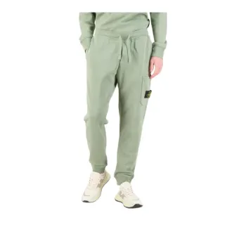STONE ISLAND Knitted Sweatpants Men's Sage Green