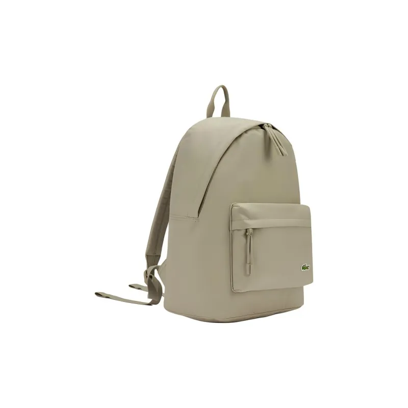 LACOSTE Fabric Backpack Tubas Unisex Dark Beige-1