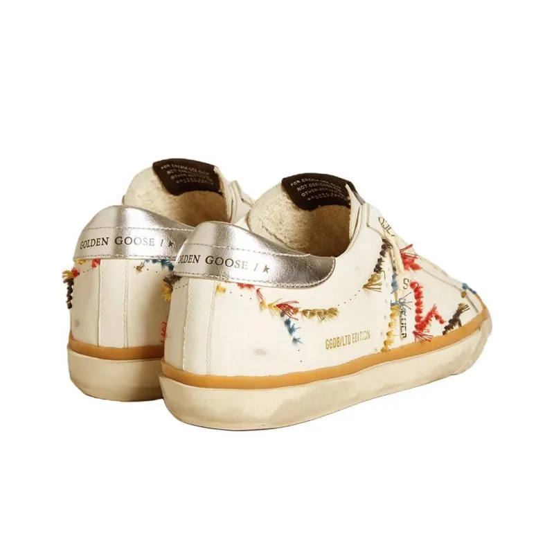 Golden Goose Super Star Low Top Skateboard Shoes Women's Beige-3