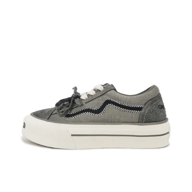 FZTZ Height Increasing Anti-Slip And Wear-Resistant Low-Top Skateboard Shoes Women's-0