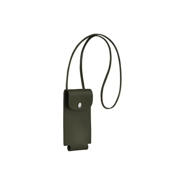LONGCHAMP Le Pliage Green Cow Leather Shoulder Bag Crossbody Bag Cell Phone Pouch Men's Forest Green-2