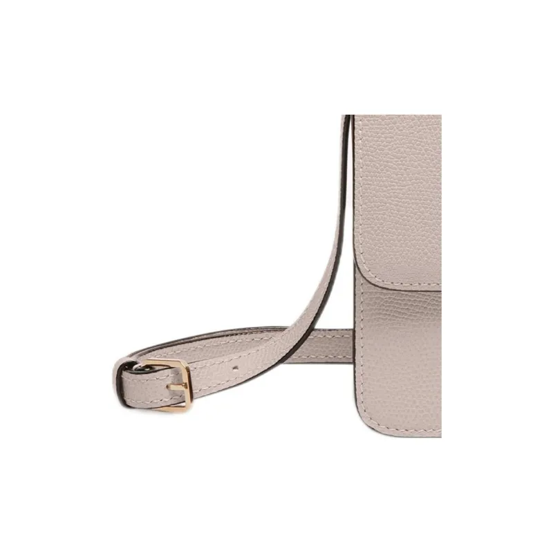 Valextra Calfskin Shoulder Bag, Crossbody Bag Mini Women's Nude-2