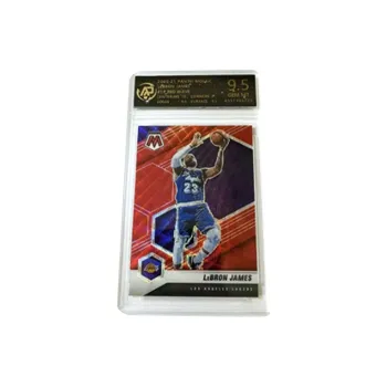 PANINI LeBron James Lakers Mosaic Red Ripple Refringence Basketball Card 9.5 Grade Graded Cards 1 Pc