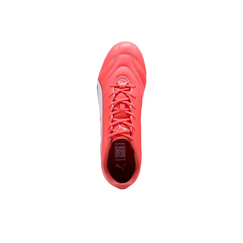 PUMA KING PRO FG/AG Anti Slip Wear Resistant Soccer Shoes Men's Red-3