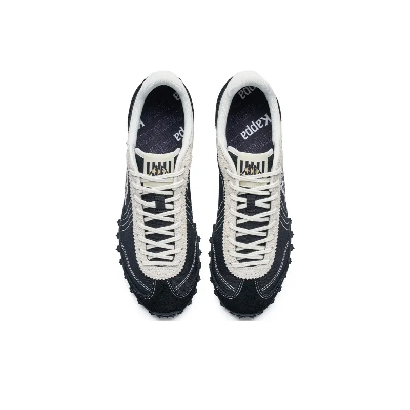 Kappa Omini.Echo Back to Back Anti Slip Wear Resistant Low Top Casual Shoes Unisex Black White-3