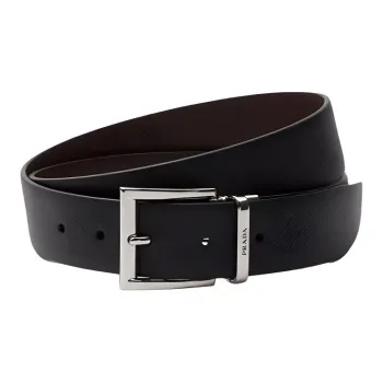 PRADA Logo Detailed Reversible Buckle Belt