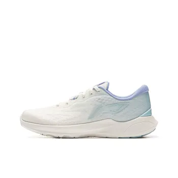 LiNing Qingyi Cushioning Rebound Breathable Low Top Sprint Running Shoes Women's White Blue