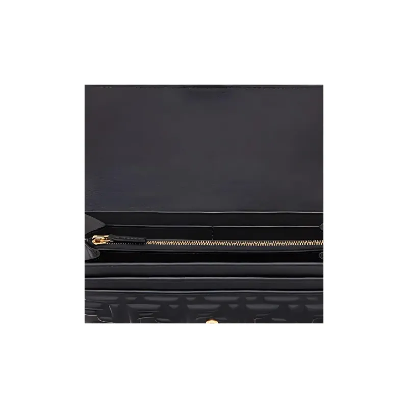 FENDI By Marc Jacobs Baguette Continental Black Nappa Leather Wallet-3