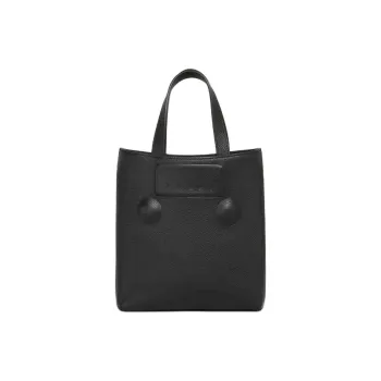 MARNI Trunkaroo Cow Leather Tote Bag, Shopping Bag, Shoulder Bag, Handbag Trumpets Women's Black