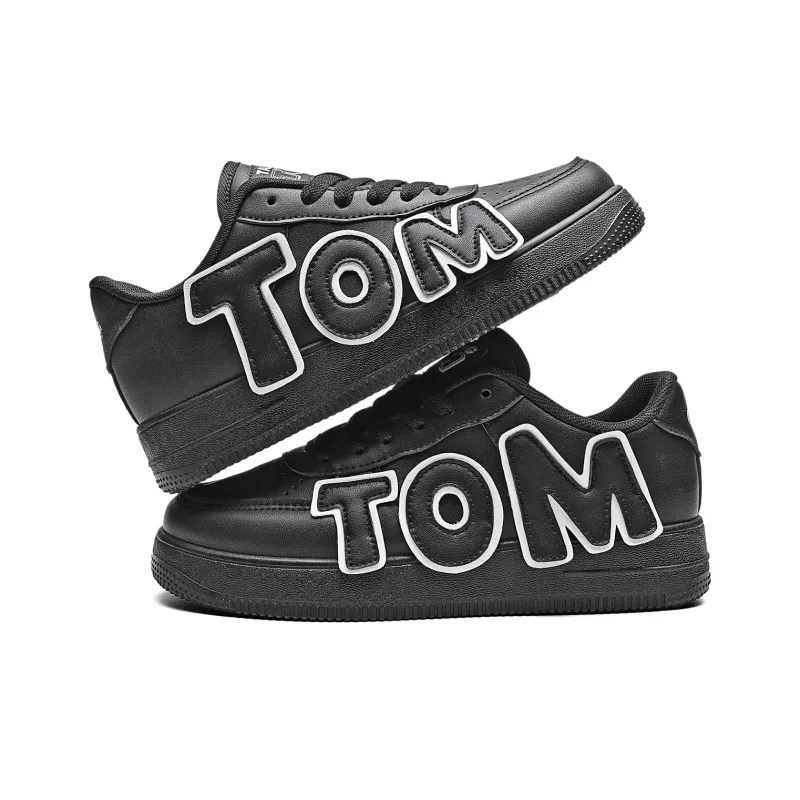 TALKING TOM Low-Top Skateboard Shoes Unisex White-8